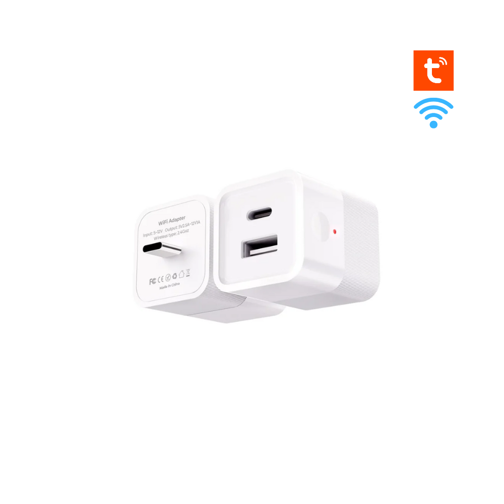 ادابتر ذكي وايفاي (مدخل USB-C مخرج USB-C-USB ) – تحكم عن بُعد عبر تطبيق تويا