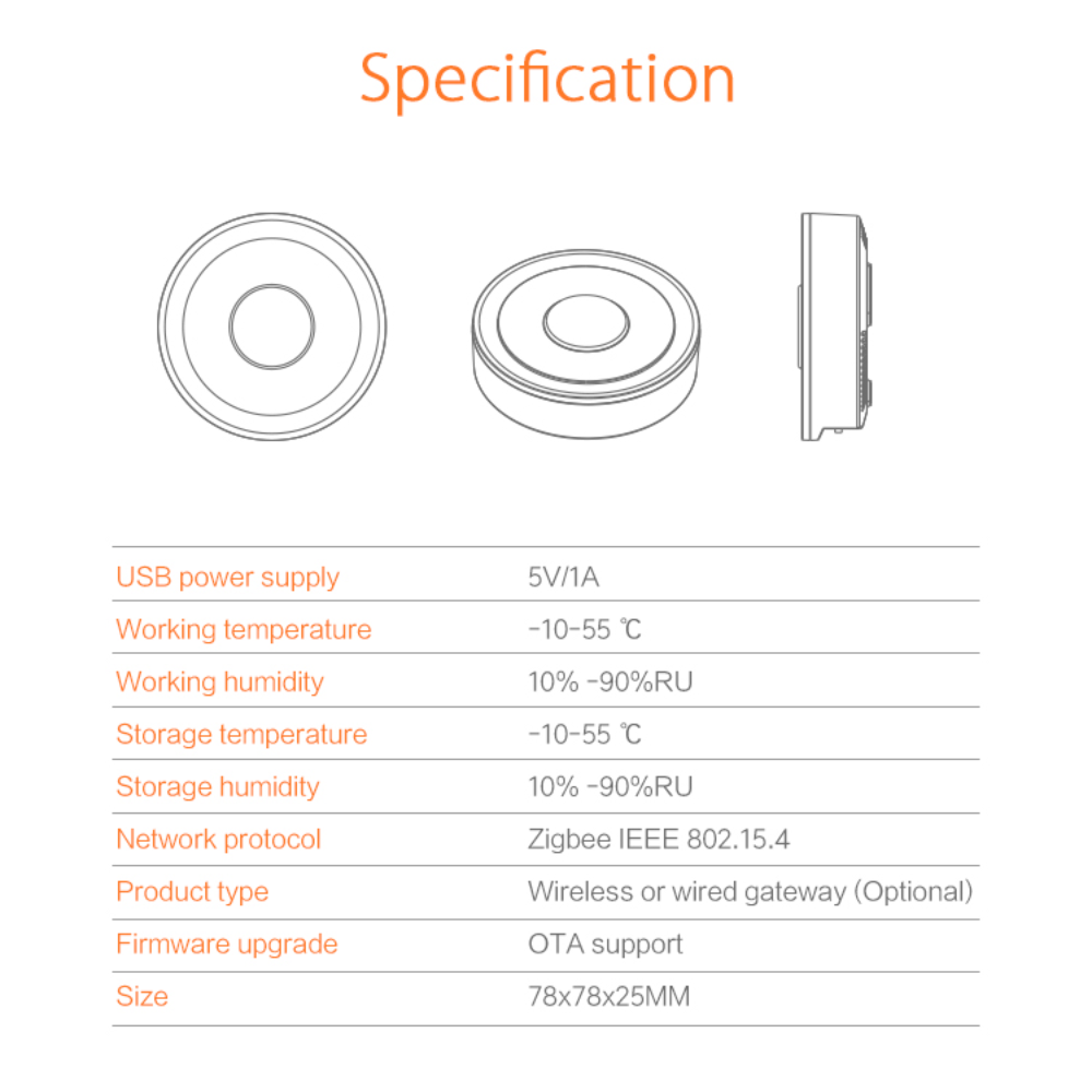 بوابة Zigbee 3.0 السلكية عبر LAN (RJ45) — تدعم Apple Home وTuya