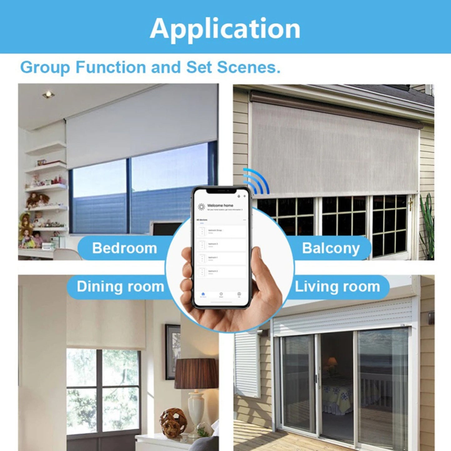 وحدة ستائر ذكية Zigbee – قناة واحدة (1CH) | تعمل مع تطبيق Smart Life