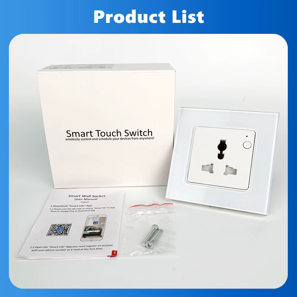 سوج بلك ذكي 16A دعم مراقبة استهلاك الطاقة وتحكم عن بعد عبر WiFi – يدعم Tuya Smart