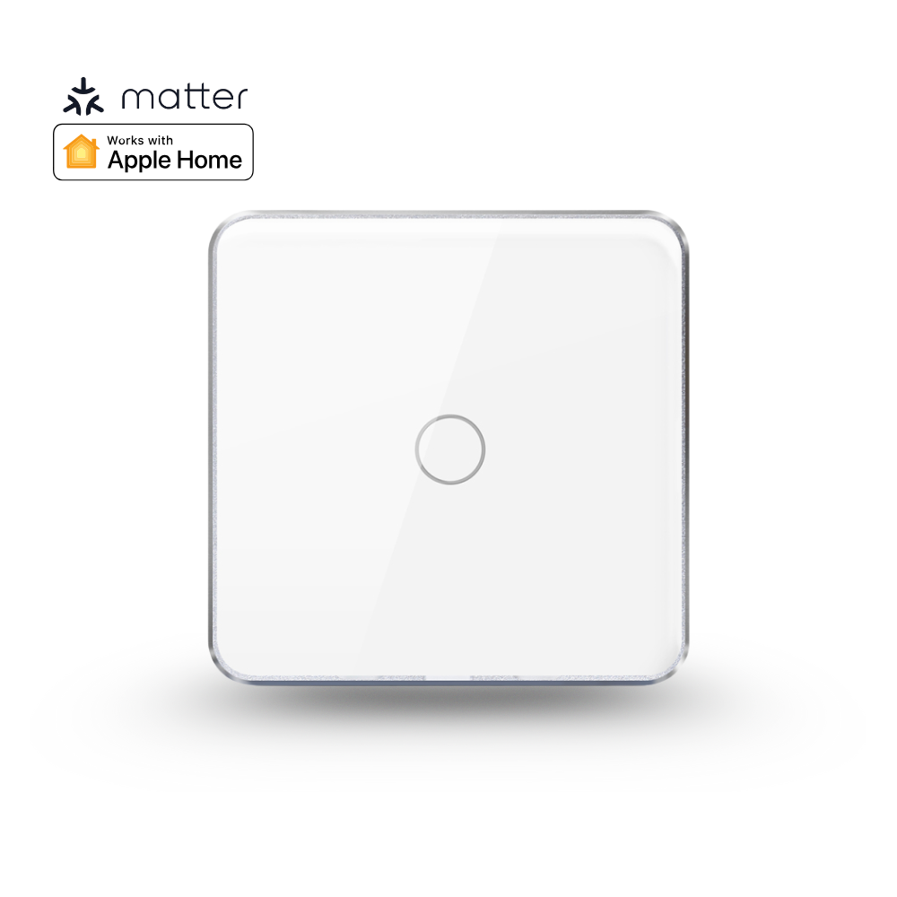 مفتاح لمس ذكي WiFi مع دعم Matter - زر 1/2/3/4- متوافق مع apple home SmartThings و Google Home