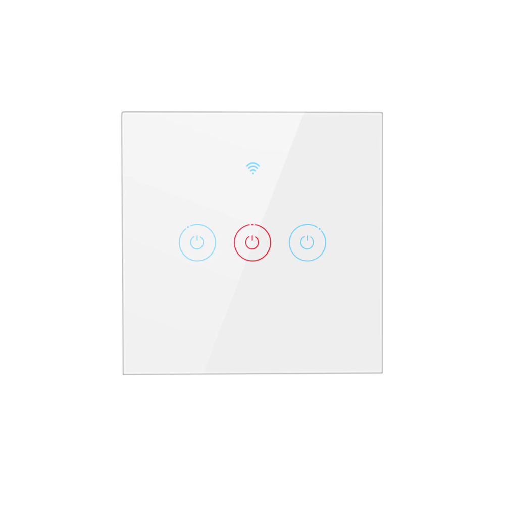 سوج ذكي ثلاثي لمس يتميز بامكانيه ربطه مع بارد او بدون بارد تحكم عن بعد متوافق مع تطبيق تويا وسمارت لايف