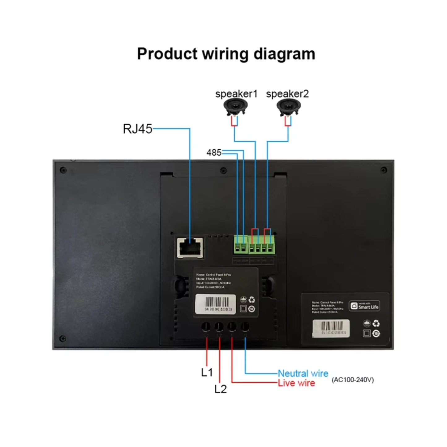 لوحة التحكم الذكية 8 بوصة — بوابة Zigbee/BLE مع تحكم صوتي اليكسا