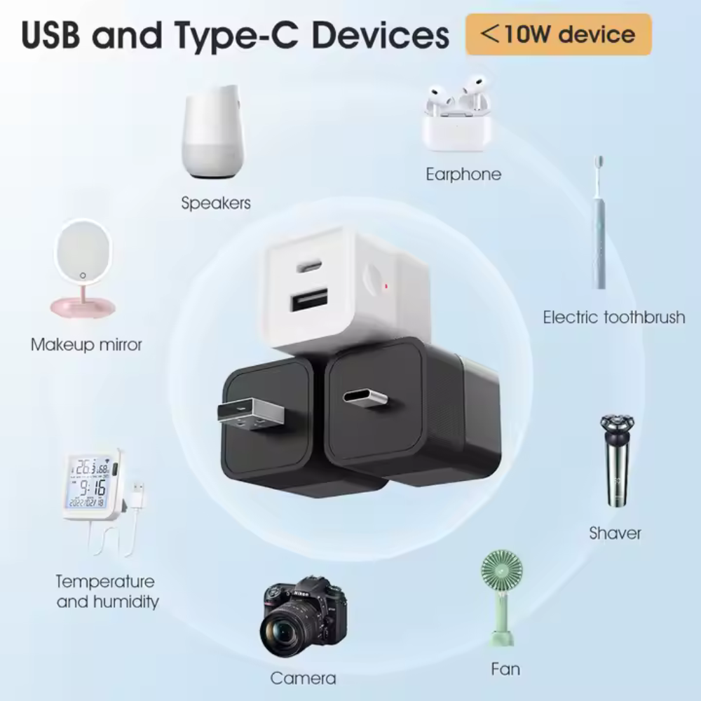 ادابتر ذكي وايفاي (مدخل USB-C مخرج USB-C-USB ) – تحكم عن بُعد عبر تطبيق تويا