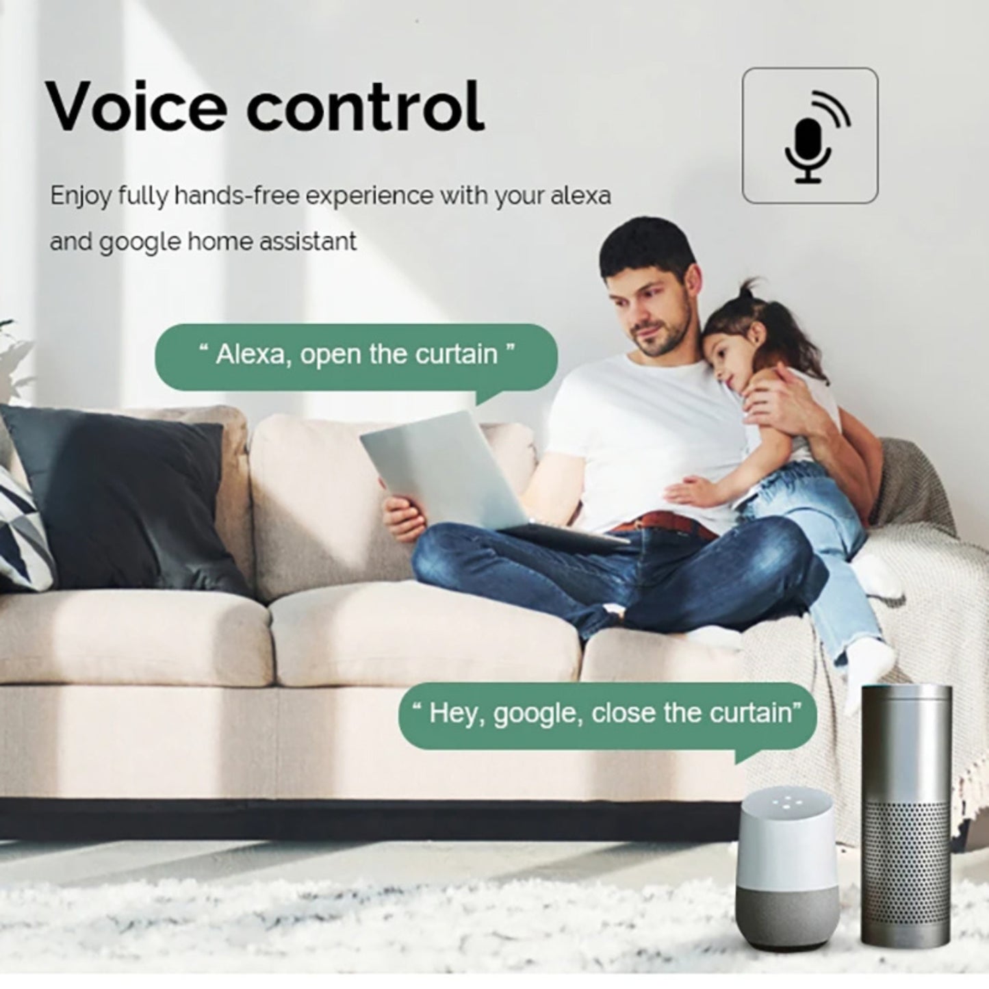 وحدة ستائر ذكية Zigbee – قناة واحدة (1CH) | تعمل مع تطبيق Smart Life
