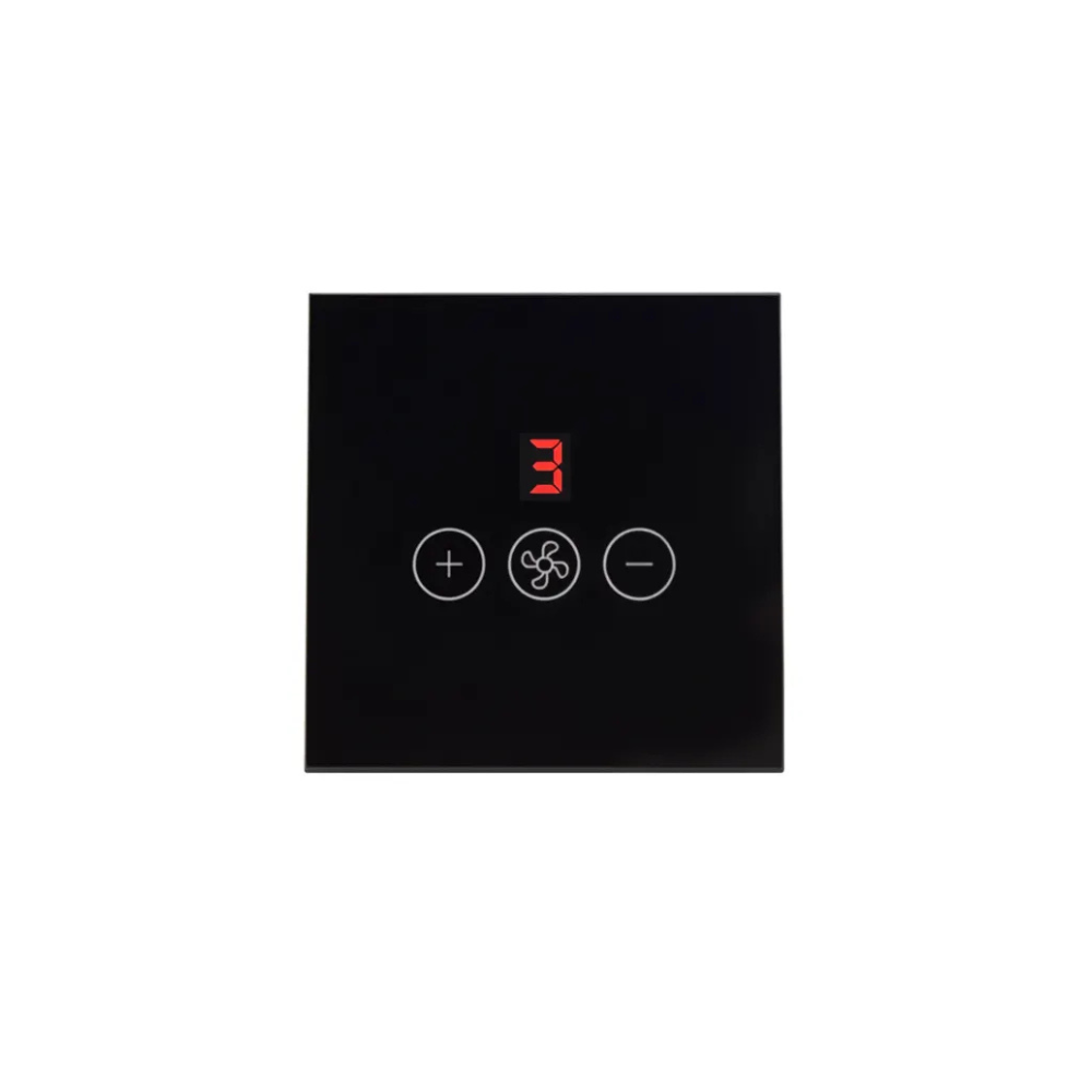 مفتاح مروحة سقفية ذكي WiFi يعمل باللمس – تحكم عن بُعد بخمس سرعات – يدعم تطبيق Tuya وSmart Life