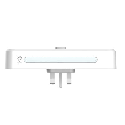 تقسيم كهربائي بمنفذين كهرباء و3 منافذ USB مع إضاءة لمس