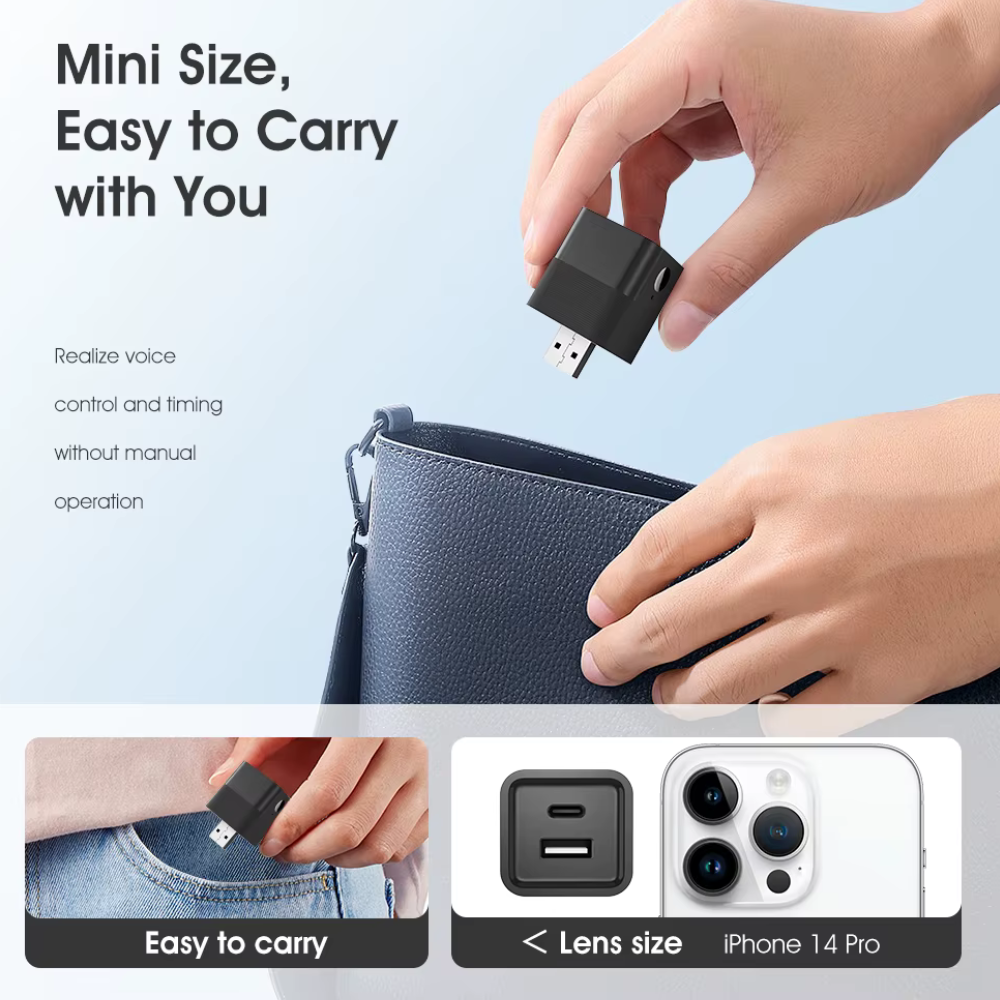 ادابتر ذكي وايفاي (مدخل USB-C مخرج USB-C-USB ) – تحكم عن بُعد عبر تطبيق تويا