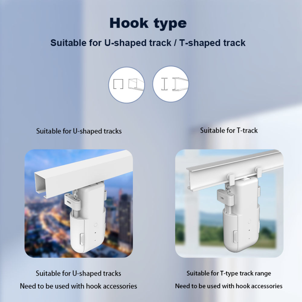 محرك ستائر ذكي 3 في 1( محرك فردي ) بنظام WiFi – يعمل مع تطبيق Tuya وSmart Life