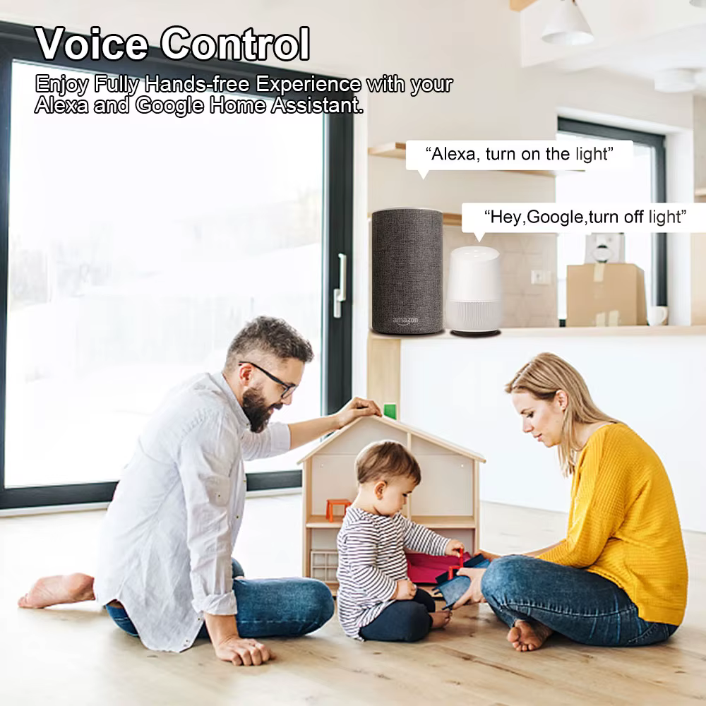 مفتاح ذكي مصغّر ثنائي القناة Zigbee 10A مع مراقبة طاقة – يعمل مع Tuya
