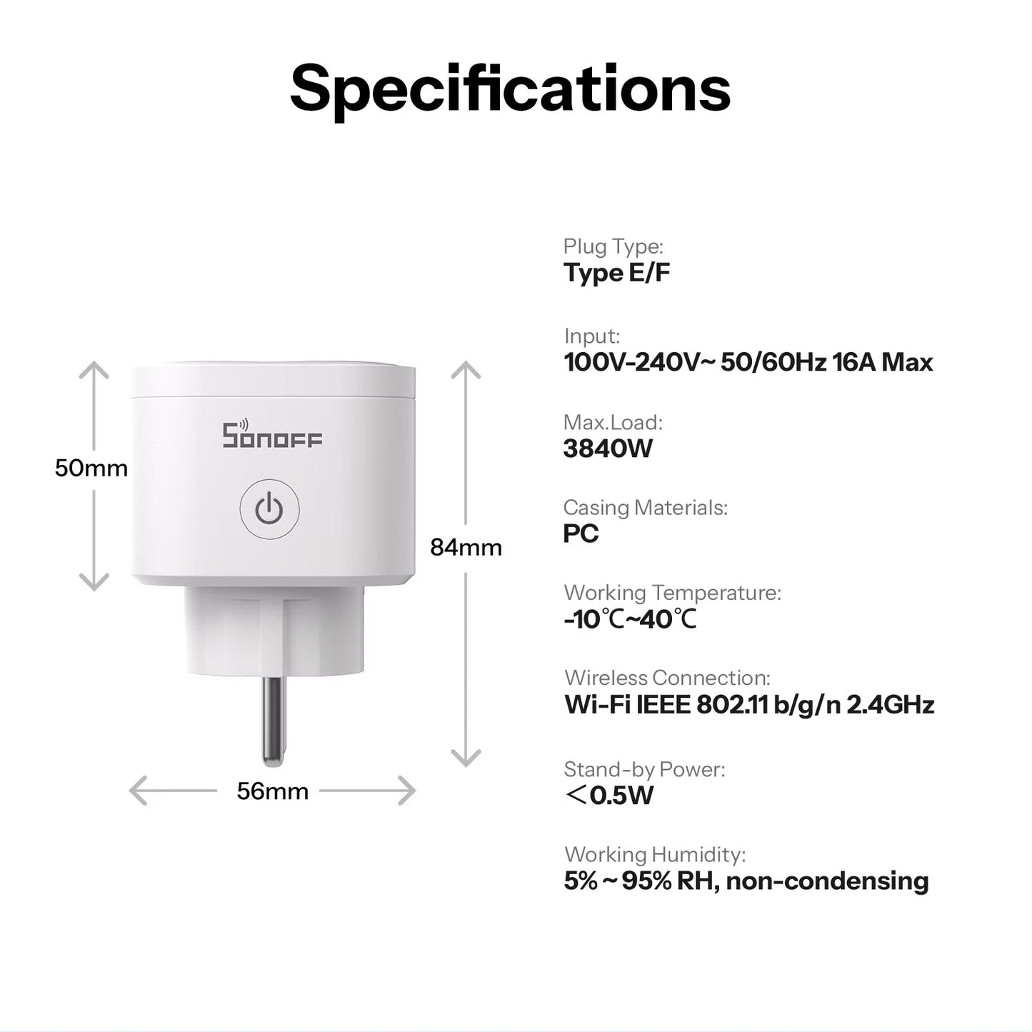 قابس سونوف iPlug الجيل الثاني S61s الذكي بتقنية (Matter عبر WiFi) | S61STPF