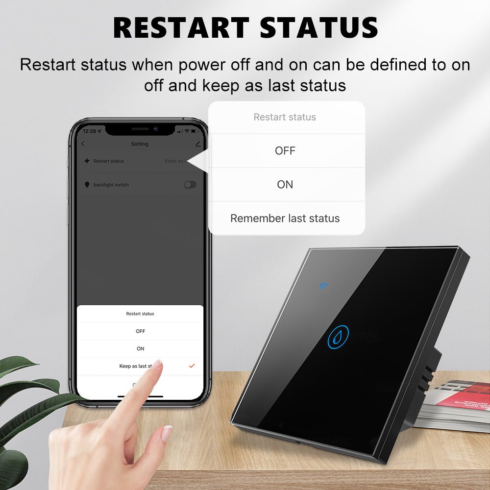مفتاح ذكي بقدره ٤٠ امبير للتحكم في سخان المياه والمكيف والإنارة مع دعم الواي فاي والبلوتوث - SMARTIFY
