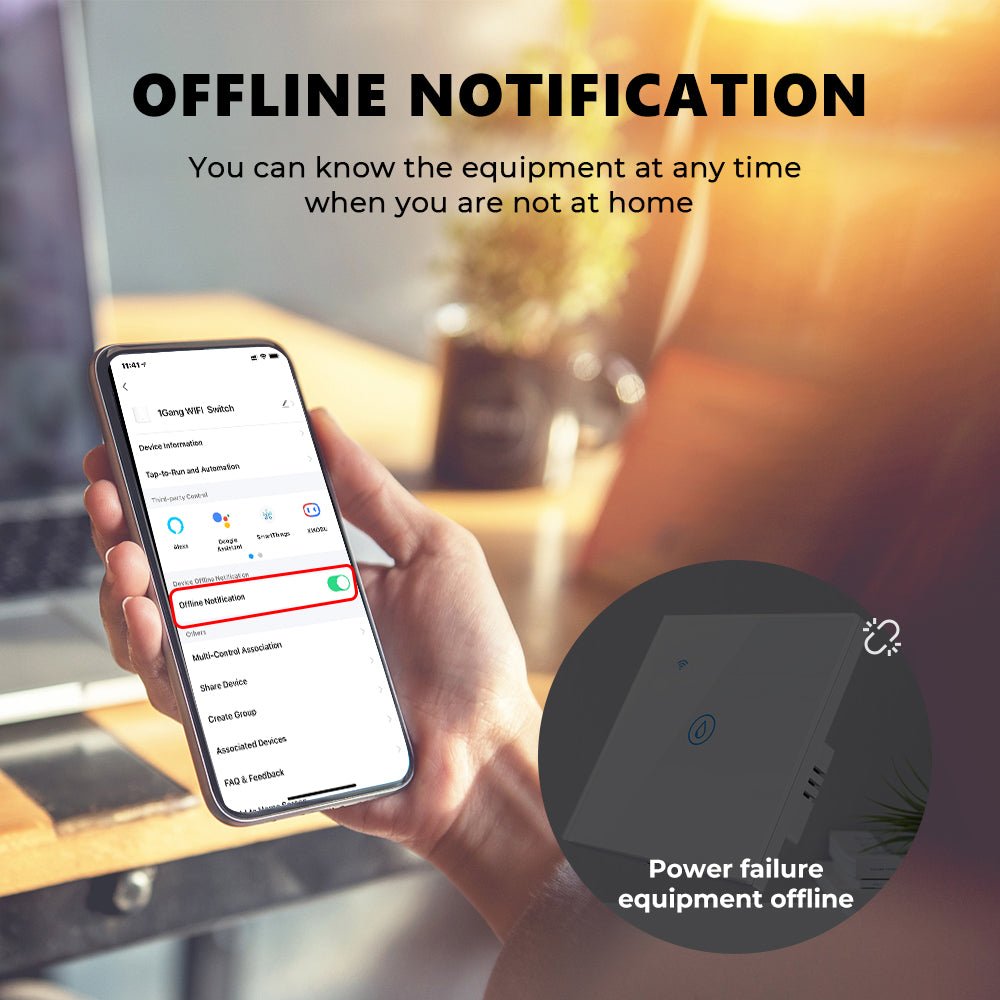 مفتاح ذكي بقدره ٤٠ امبير للتحكم في سخان المياه والمكيف والإنارة مع دعم الواي فاي والبلوتوث - SMARTIFY