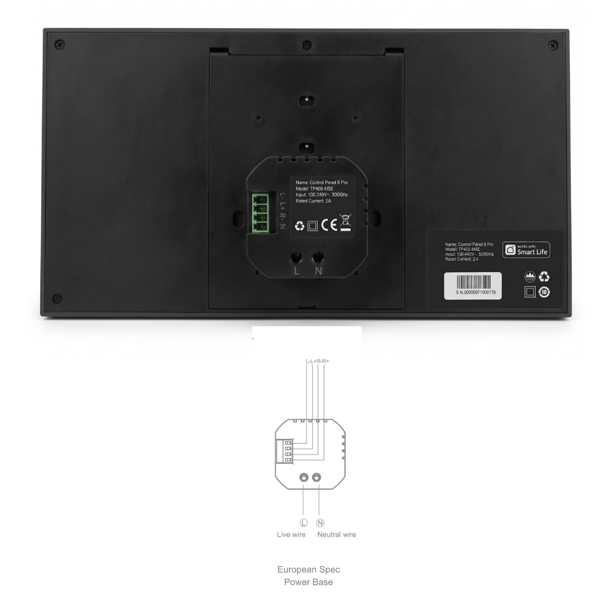 لوحة التحكم الذكية 8 بوصة — بوابة Zigbee/BLE مع تحكم صوتي اليكسا