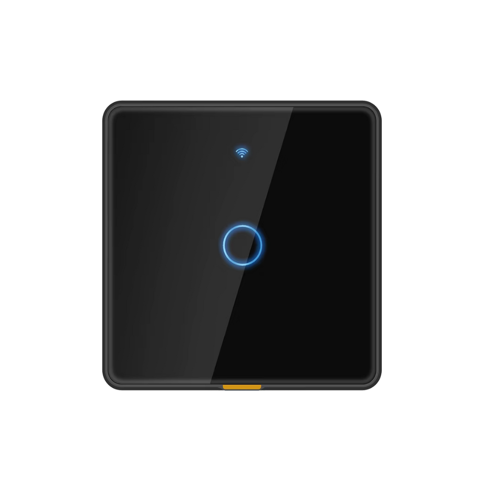 مفتاح جداري ذكي احادي WiFi + RF433 | زجاجي لمس مقاوم للرطوبة
