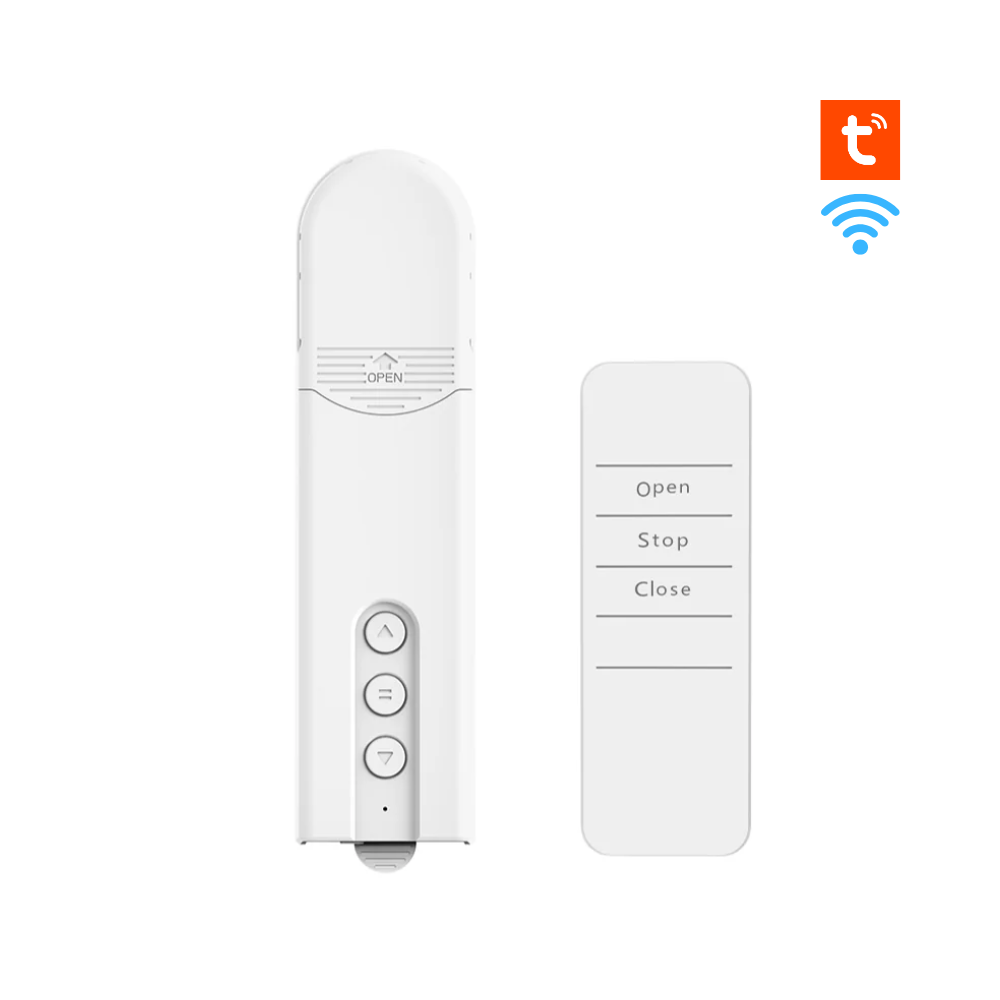 Smart motor for blinds and curtains, battery operated – voice control and Tuya app