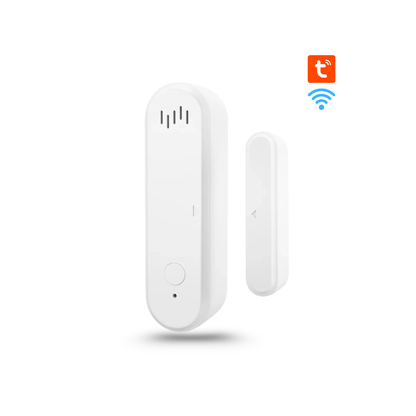 Sensorê vekirina derî û pencereyê bi alarmek deng û ronahiya hişyariyê ya bi serîlêdana Tuya ve hatî çêkirin