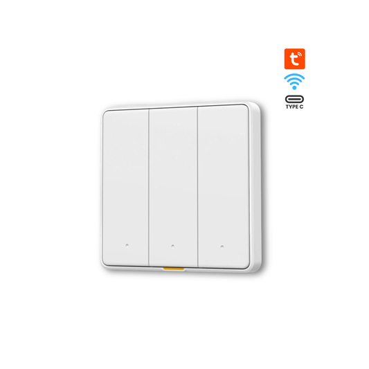 سوج ثلاثي ذكي واي فاي  يدعم التحكم الصوتي والتطبيق مع منفذ Type-C