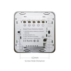 Touch-sensitive switch with power monitoring, child lock, adjustable switch lighting, and Wi-Fi enabled by Tuya 