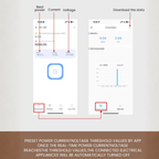 Smart WiFi circuit breaker, 1-63A, eWeLink app, over/under voltage protection.