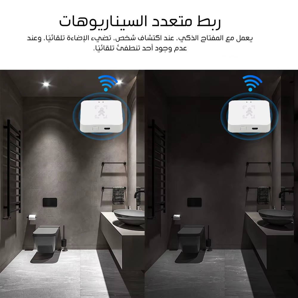Tuya Smart Human Presence Sensor, Wi-Fi Type-C Port 