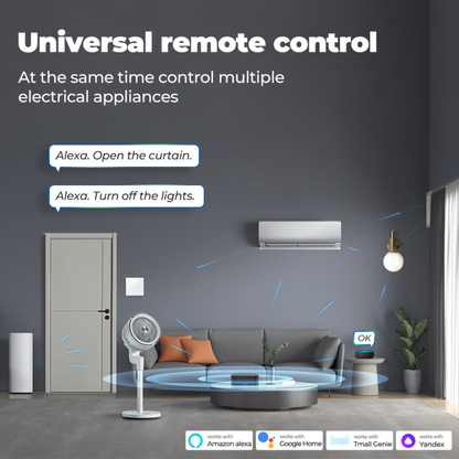 ريموت ذكي شامل IR+RF عبر Wi-Fi نظام تويا وسمارت لايف