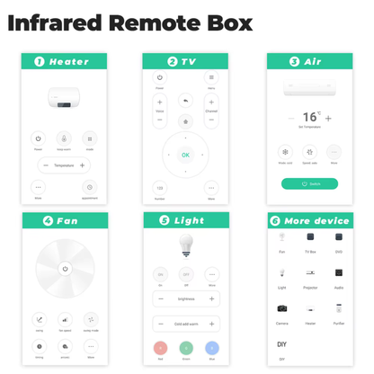 ريموت ذكي شامل IR+RF عبر Wi-Fi نظام تويا وسمارت لايف
