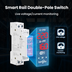 2P Wi-Fi Smart Switch/Relay (Tuya/Smart Life) – 16A – 100~240V – Supports L-N and L-L (TOVMT)