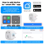 Tuya 16 Amp Smart Plug, Heavy Duty, Wi-Fi, with Power Monitoring and Child Lock