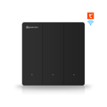 Smart Wi-Fi switch with mechanical child lock, power measurement, color and intensity control, and Tuya system. 