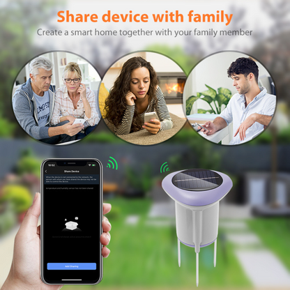 مستشعر ذكي لقياس خصائص التربة بالطاقة الشمسية – ZigBee 3.0 مع دعم Tuya