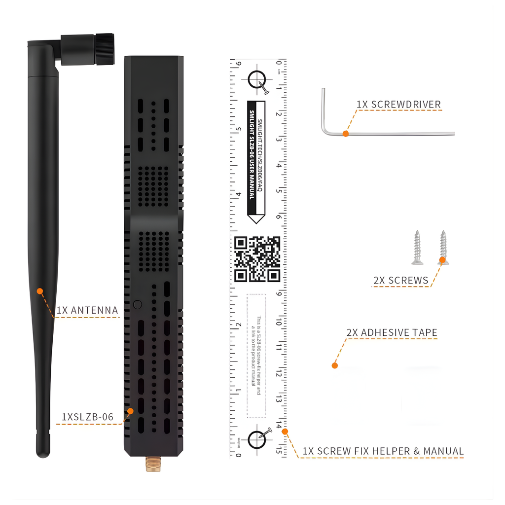 هاب Zigbee زیرەکی فرە پەیوەندی (LAN + Wi-Fi + USB-C + PoE) – SLZB-06U