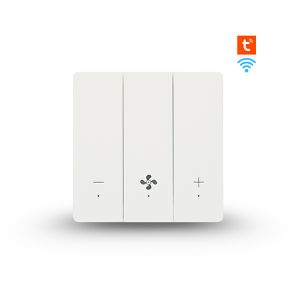 مفتاح مروحة ذكي  ضغط  5 سرعات نظام wifi -tuya -قفل اطفال اضاءه قابله للتعديل