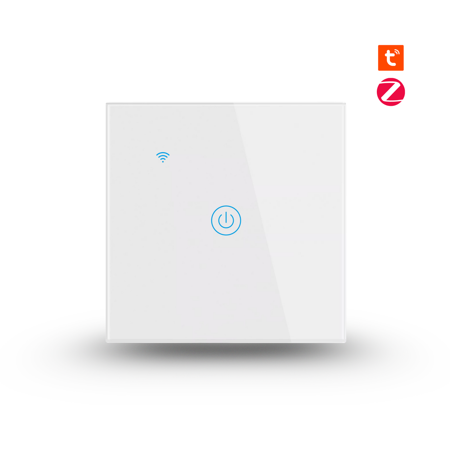 سوج جداري ذكي لمس Zigbee 3.0 بزجاج مُقوّى (1/2/3/4 زر) – EU 86mm – يحتاج سلك N – يعمل مع Smart Life/Alexa/Google