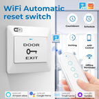 کلیلێکی زیرەکی دەرگا بە Wi-Fi و پشتگیریی RF433 – جۆری 86 (DC 12V)