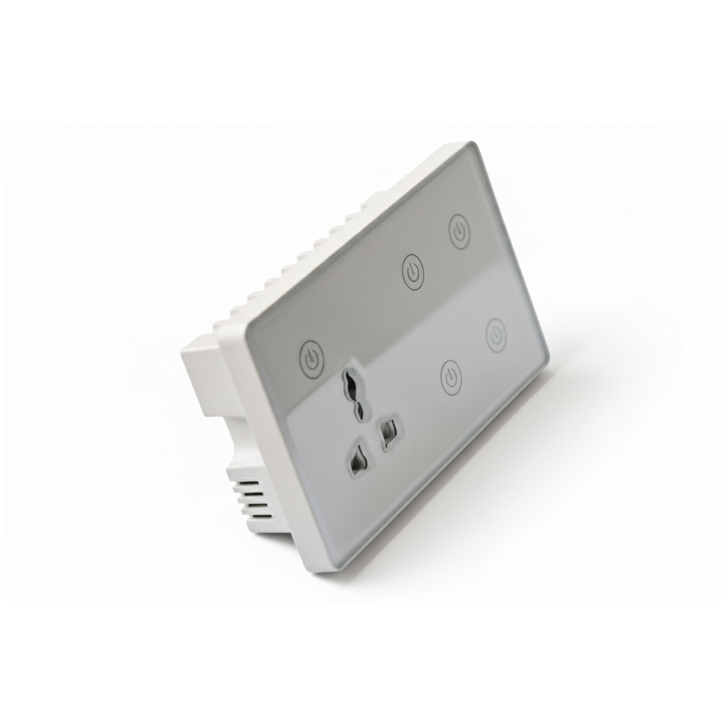Smart Touch Quadruple + Universal Wi-Fi Socket (Tuya) 