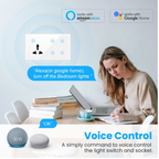 Smart Touch Quadruple + Universal Wi-Fi Socket (Tuya) 