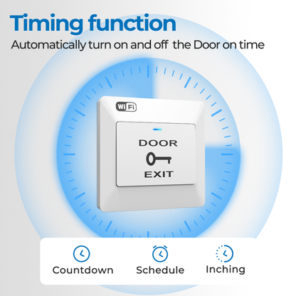Wi-Fi Smart Door Control Switch with RF433 Support – Type 86 (DC 12V) 