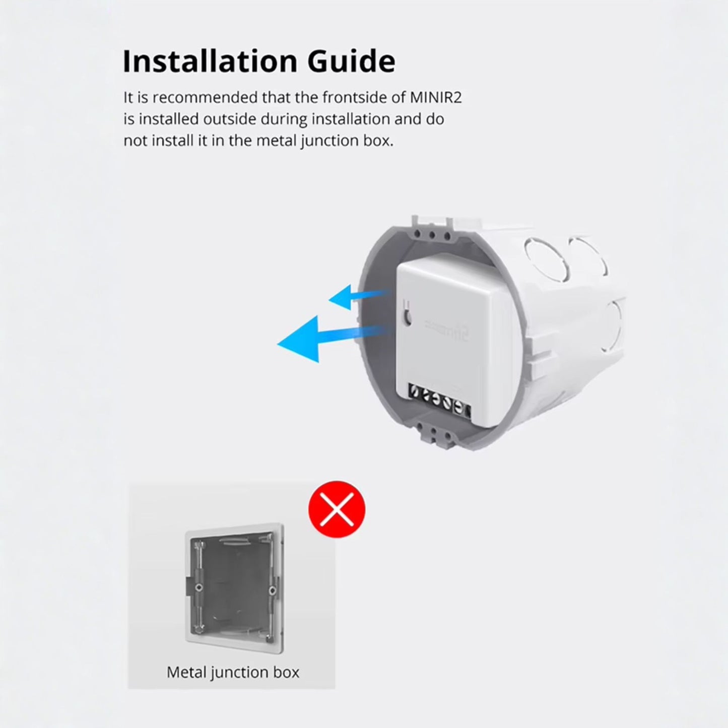 سويتش ذكي مخفي ثنائي الاتجاه – SONOFF MINIR2
