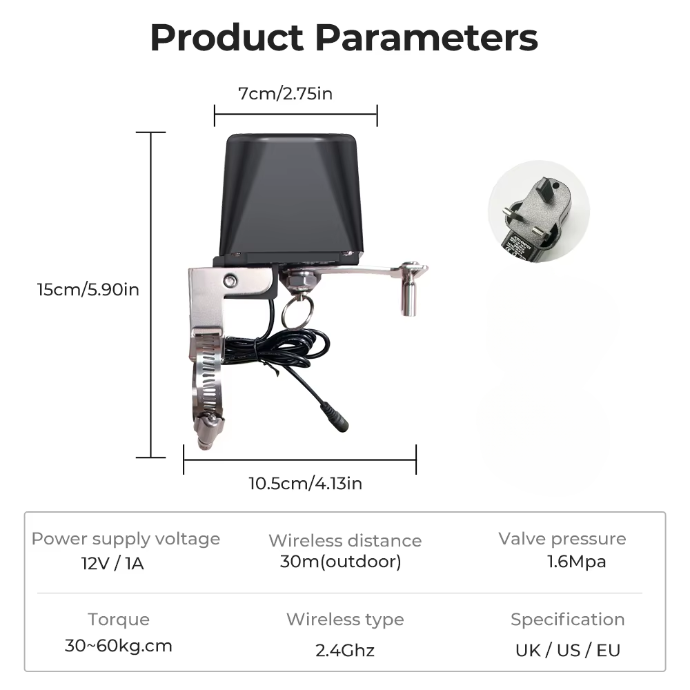 Smart Wi-Fi gas and water valve controller from MOES