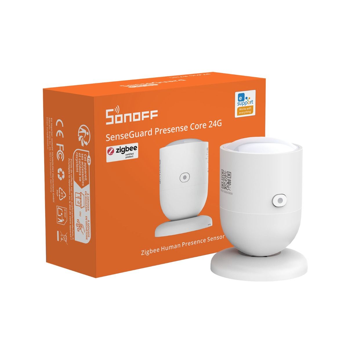 مستشعر التواجد البشري الذكي سونوف SenseGuard بتردد 24GHz بتقنية (Zigbee) | SNZB-06P24