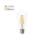 گڵۆپی زیرەکی ٧ وات وای-فای E27 بە کۆنتڕۆڵی Matter – توانای کەمکردنەوەی ڕووناکی، پشتگیریکردنی ئەلێكسا، سیری، گوگڵ و SmartThings