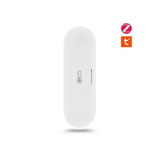 مستشعر ذكي لدرجة الحرارة والرطوبة Zigbee مع دعم Apple HomeKit – يعمل مع تطبيق Tuya