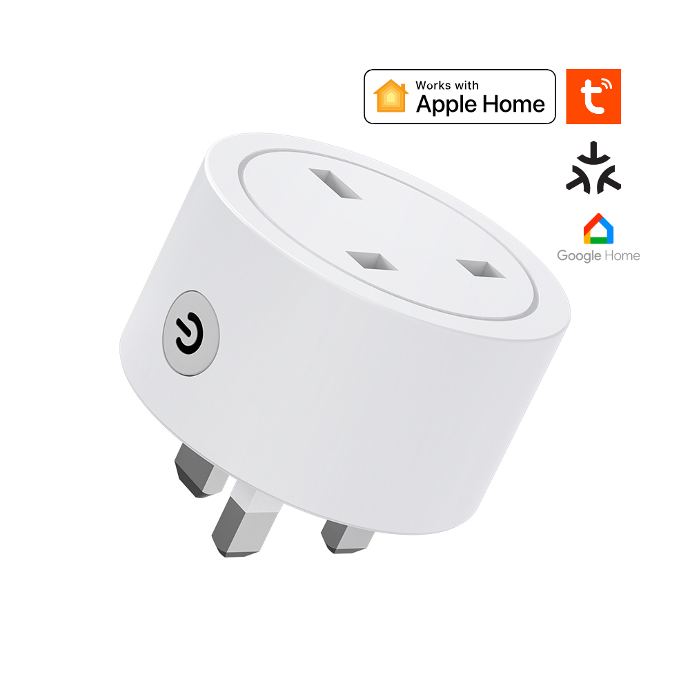 قابس ذكي Matter بقدرة 16 أمبير – واي فاي 2.4GHz مع مراقبة الطاقة والتحكم الصوتي (متوافق مع Tuya وApple Home وAlexa وGoogle Assistant وSmartThings)