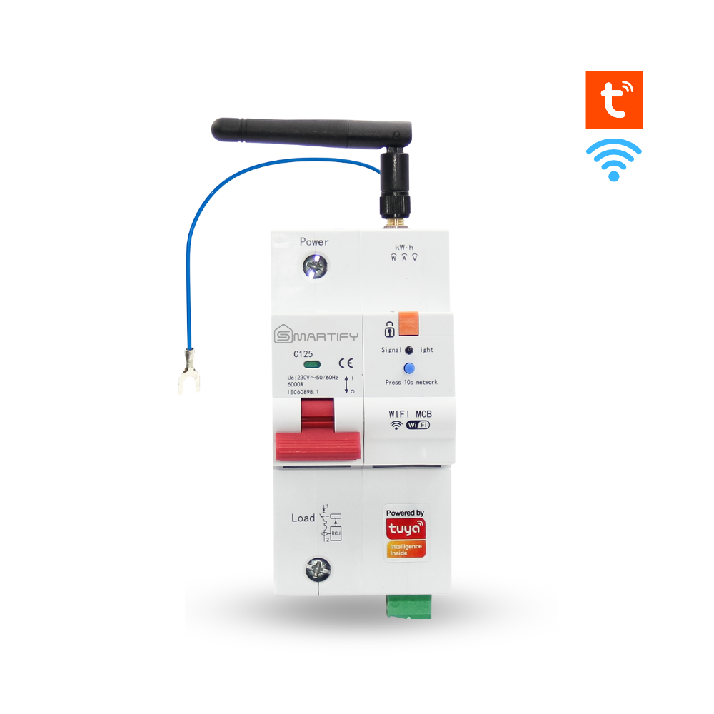 موڤڵەتێکی زیرەکی WiFiـی یەک فەیزی 125A بە کۆنترۆڵی مەودادور لە ڕێگەی ئەپی Tuya – خاوەن تایبەتمەندی پارەدانی پێشوەختە و چاودێریکردنی بەکاربردن لە ڕێگەی ئەپەوە
