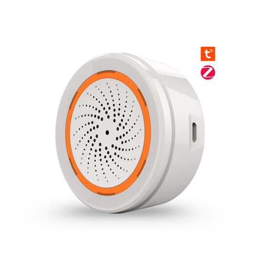 صفارة إنذار ذكية Zigbee ضوئية وصوتية نظام tuya -smart life