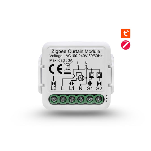 وحدة ستائر ذكية Zigbee – قناة واحدة (1CH) | تعمل مع تطبيق Smart Life