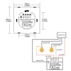 Smart Touch Light Switch (WiFi + RF433) 1-4 Gang - Multi-Control by Moes