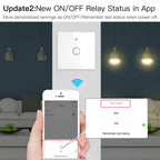 Smart Touch Light Switch (WiFi + RF433) 1-4 Gang - Multi-Control by Moes