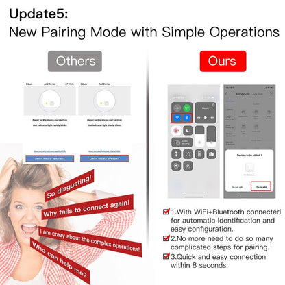 مفتاح إضاءة ذكي باللمس (WiFi + RF433) من 1 إلى 4 خطوط - تحكم متعدد من moes